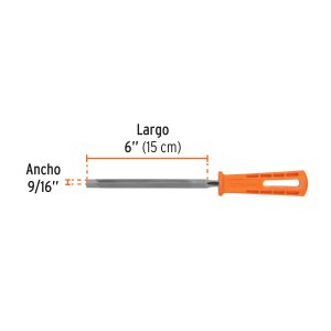LIMA TRIANGULAR 6", PARA MACHETE MARCA TRUPER