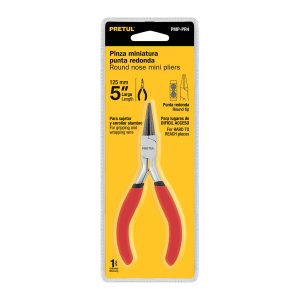 MINI PINZA PUNTA REDONDA 5", MARCA PRETUL